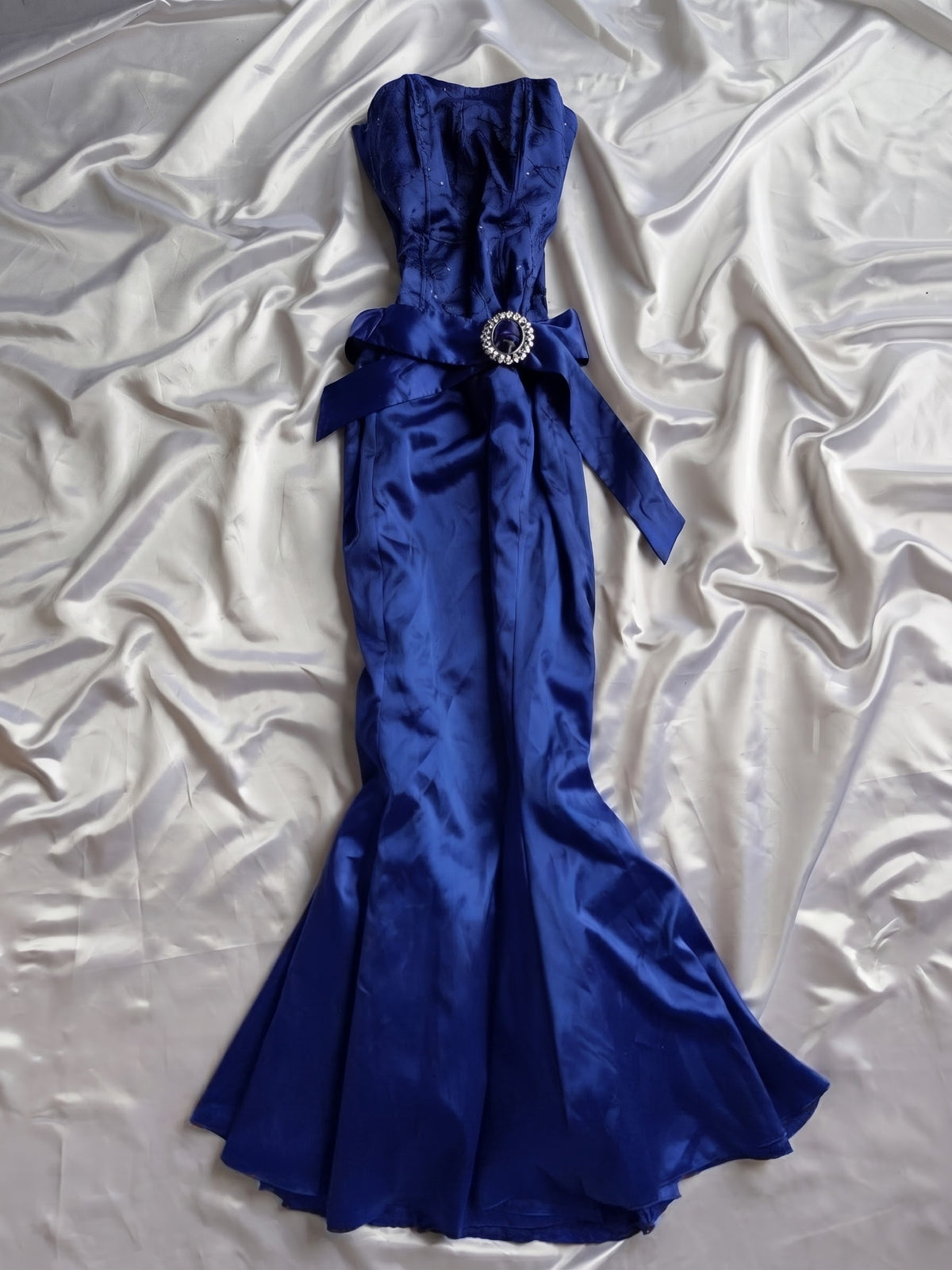 Mermaid 2000s viral royal blue dress