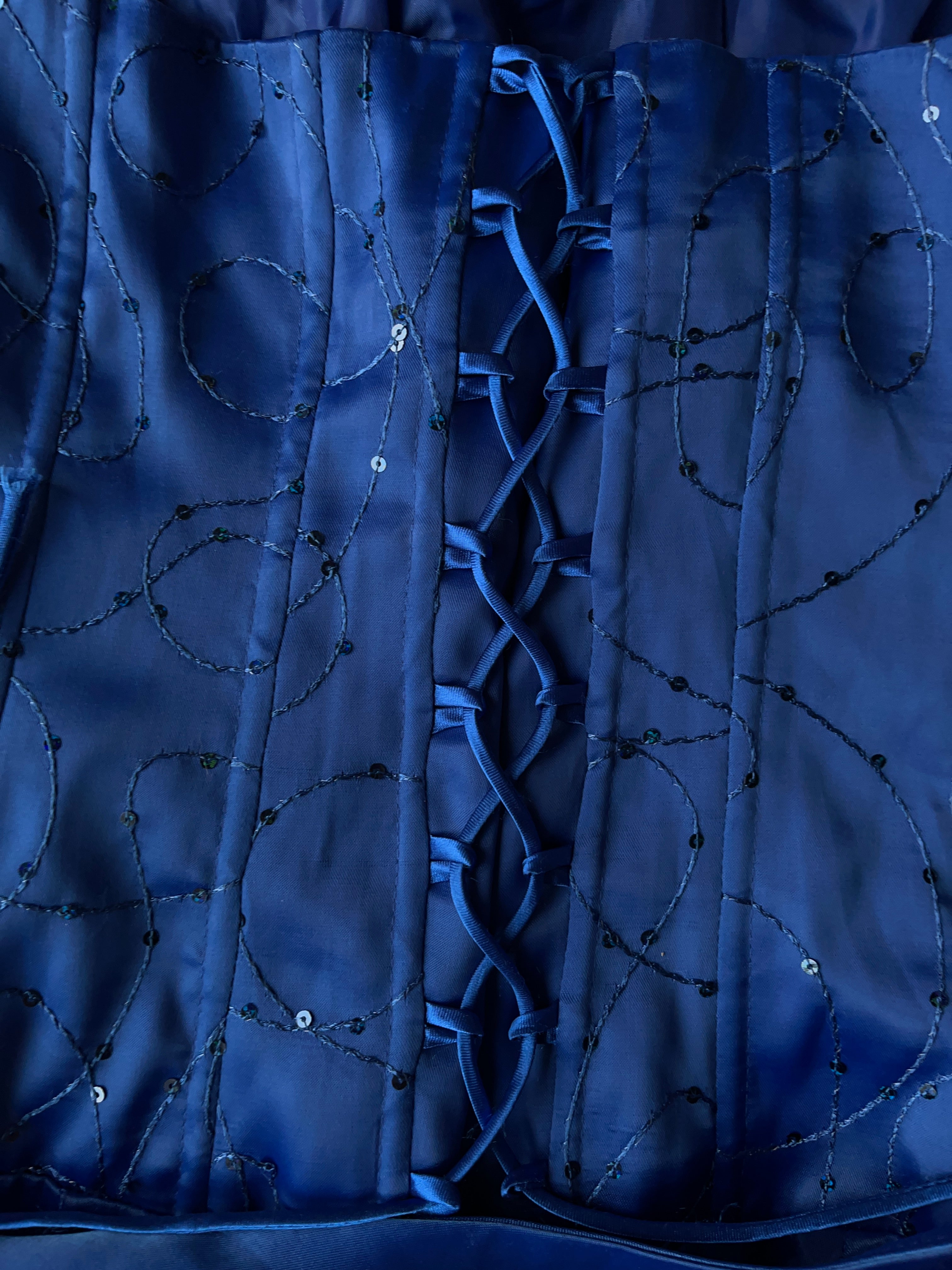 Mermaid 2000s dark blue dress