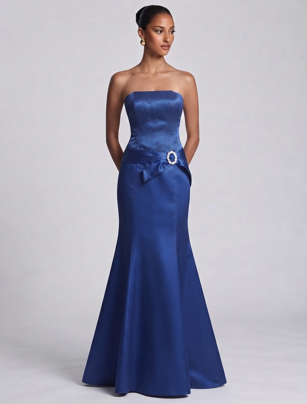 Mermaid 2000s viral royal blue dress