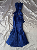 Mermaid 2000s dark blue dress