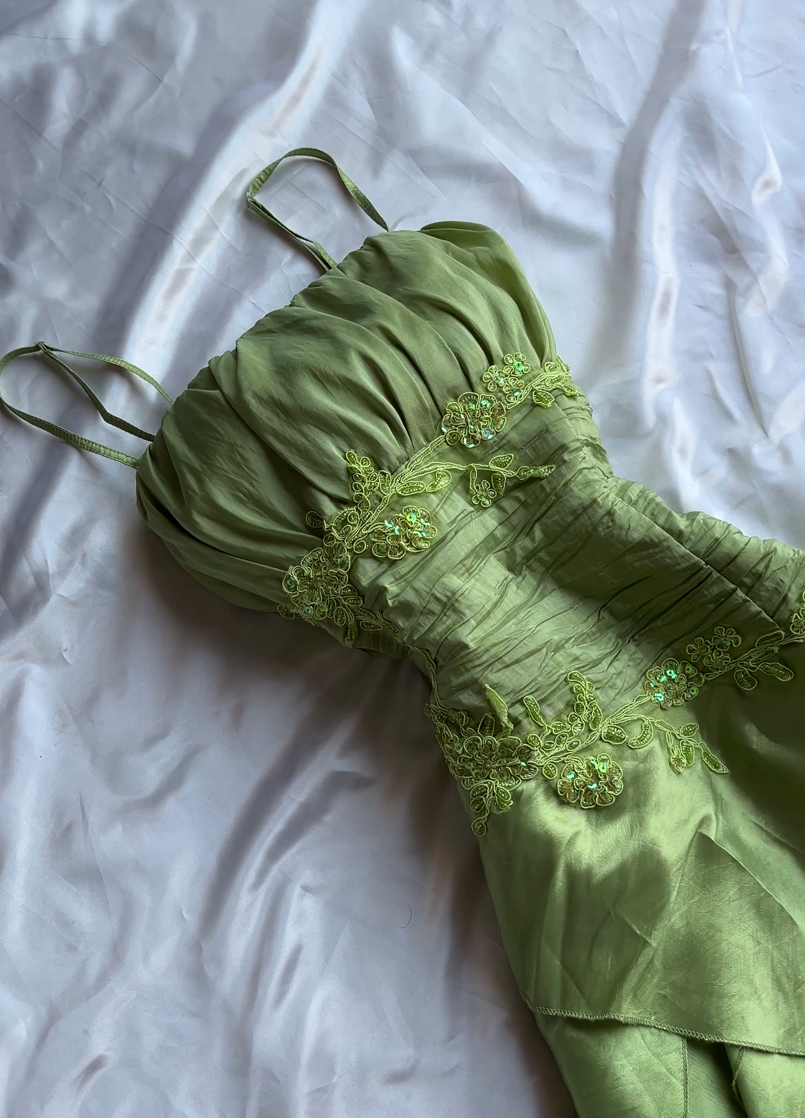 Glowing Water Lily gown + matching Shawl