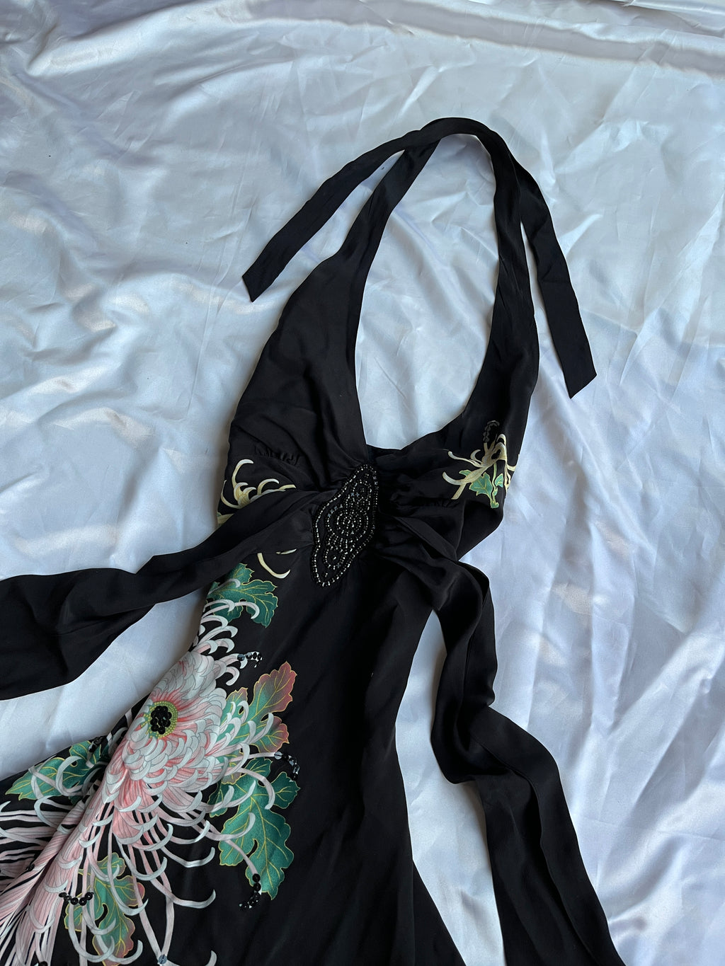 Sparking short detailed black dress 100% silk dress